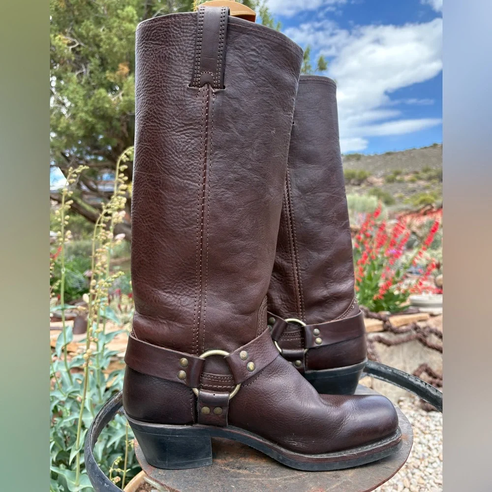 Frye 15R Tall Harness Boots - Picture 7 of 16